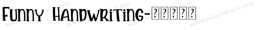 Funny Handwriting字体转换